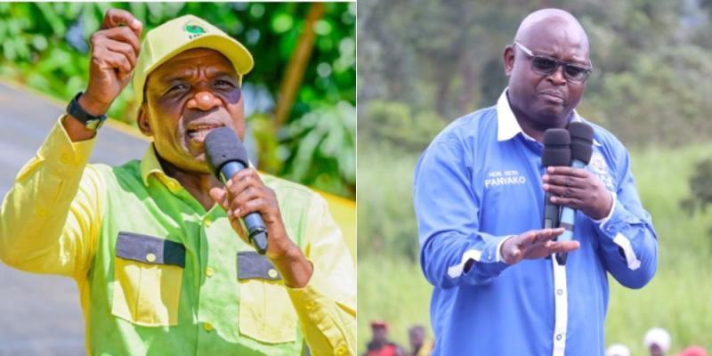 File image of Malava MP-elect David Ndakwa and Seth Panyako.